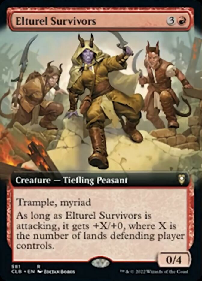 Elturel Survivors (Extended Art) [Commander Legends: Battle for Baldur's Gate] [Foil]