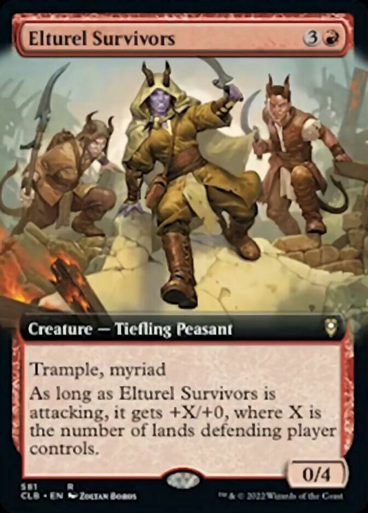 Elturel Survivors (Extended Art) [Commander Legends: Battle for Baldur's Gate] [Foil]
