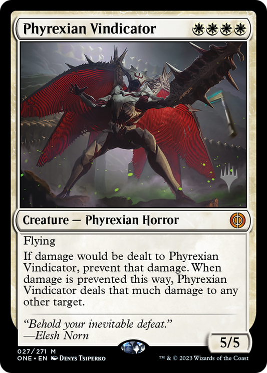 Phyrexian Vindicator (Promo Pack) [Phyrexia: All Will Be One Promos] [Foil]