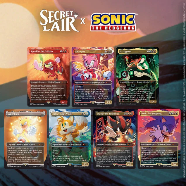 Secret Lair "Secret Lair x Sonic: Friends & Foes" Non- Foil