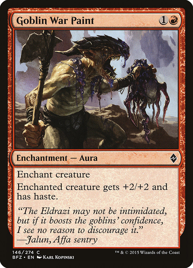 Goblin War Paint [Battle for Zendikar] [Foil]