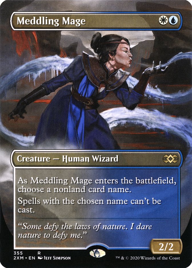Meddling Mage (Toppers) [Double Masters] [Foil]