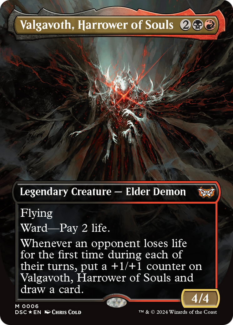 Valgavoth, Harrower of Souls (Borderless) [Duskmourn: House of Horror Commander] [Foil]