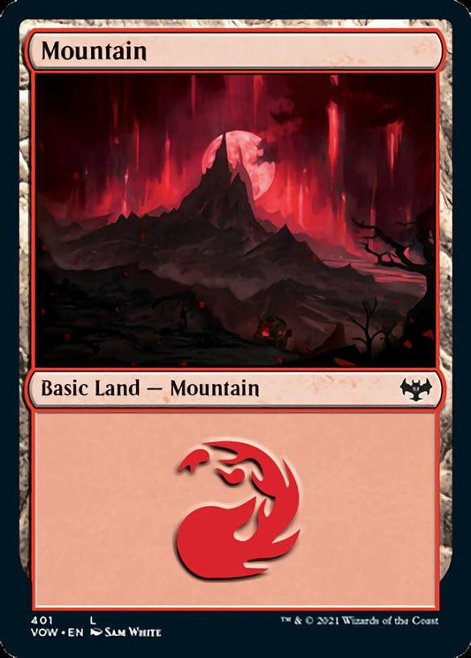 Mountain (401) [Innistrad: Crimson Vow] [Foil]