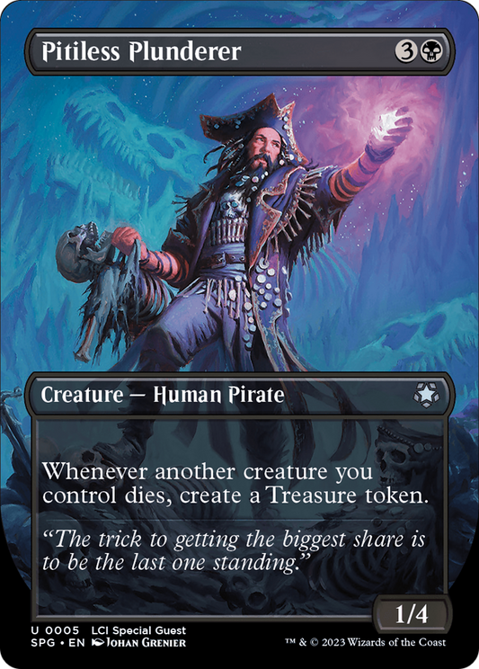 Pitiless Plunderer (Borderless) [The Lost Caverns of Ixalan Special Guests] [Foil]