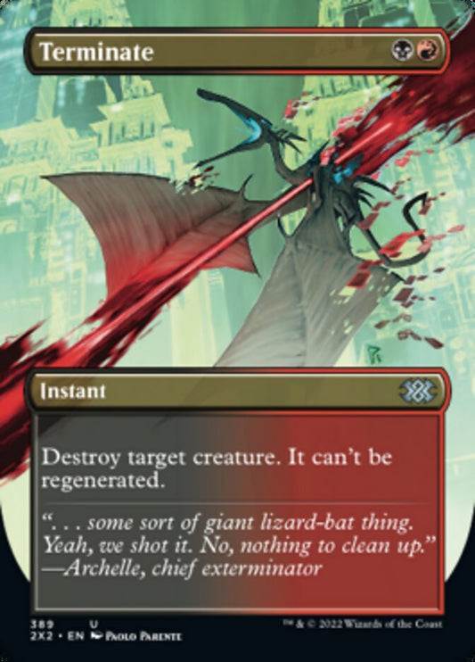 Terminate (Borderless Alternate Art) [Double Masters 2022] [Foil]