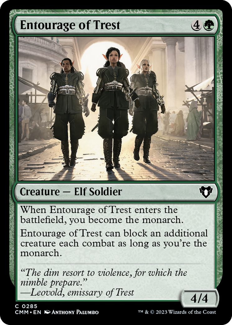 Entourage of Trest [Commander Masters] [Foil]