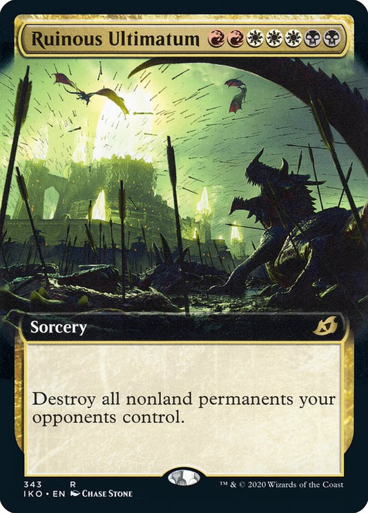 Ruinous Ultimatum (Extended Art) [Ikoria: Lair of Behemoths] [Foil]