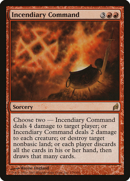 Incendiary Command [Lorwyn] [Foil]