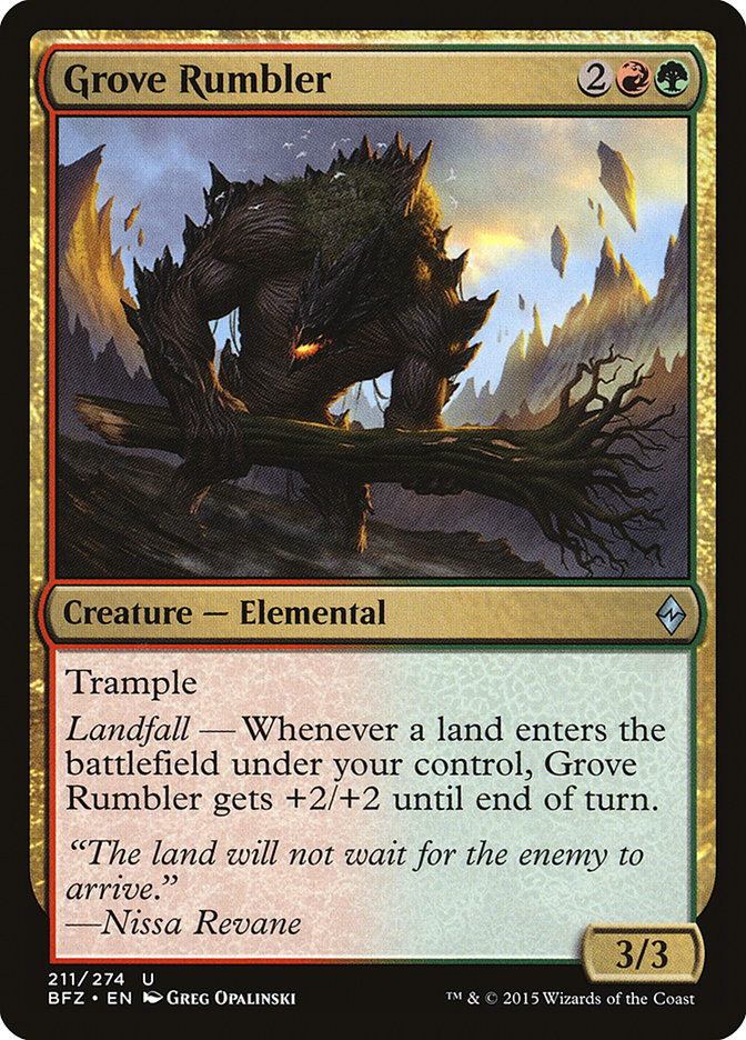 Grove Rumbler [Battle for Zendikar] [Foil]
