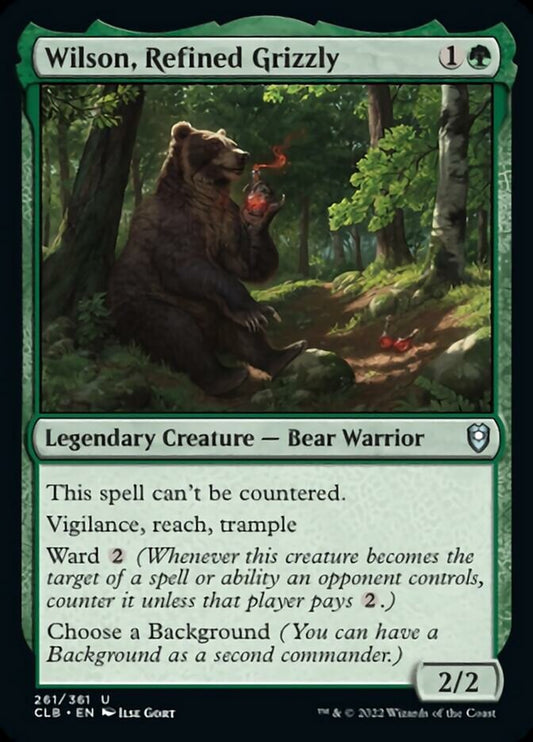 Wilson, Refined Grizzly [Commander Legends: Battle for Baldur's Gate] [Foil]