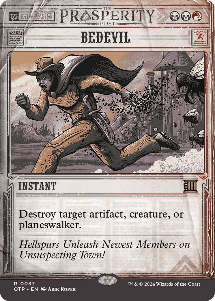 Bedevil [Outlaws of Thunder Junction: Breaking News] [Foil]