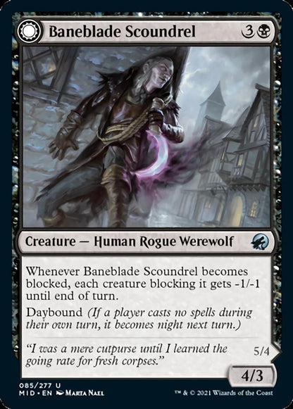 Baneblade Scoundrel // Baneclaw Marauder [Innistrad: Midnight Hunt] [Foil]