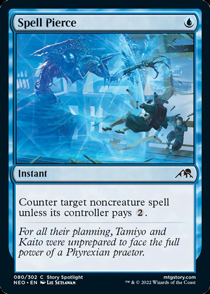 Spell Pierce [Kamigawa: Neon Dynasty] [Foil]