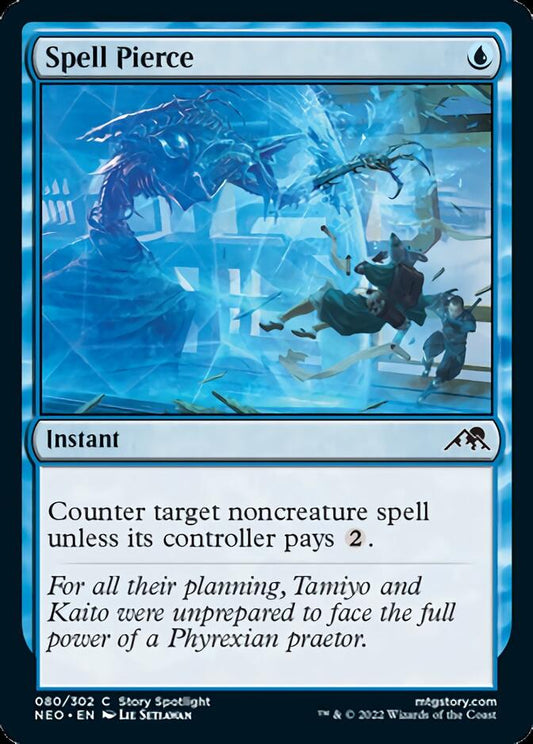 Spell Pierce [Kamigawa: Neon Dynasty] [Foil]