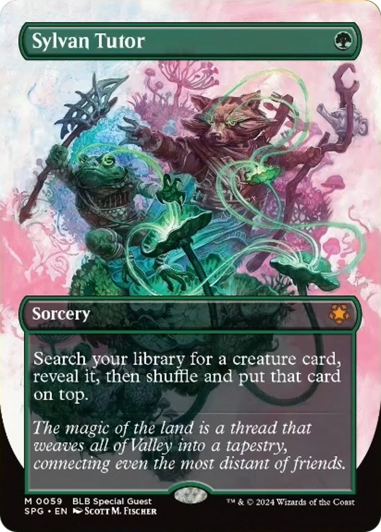 Sylvan Tutor (Borderless) [Bloomburrow Special Guests] [Foil]