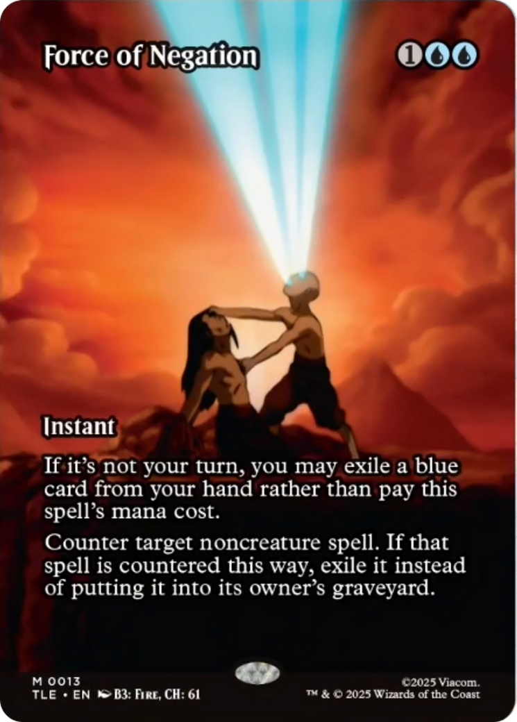 Force of Negation (Borderless) [Avatar: The Last Airbender: Eternal-Legal] [Foil]