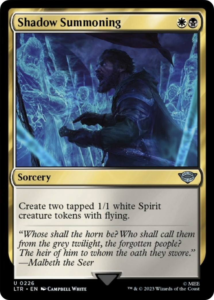 Shadow Summoning [The Lord of the Rings: Tales of Middle-Earth] [Foil]