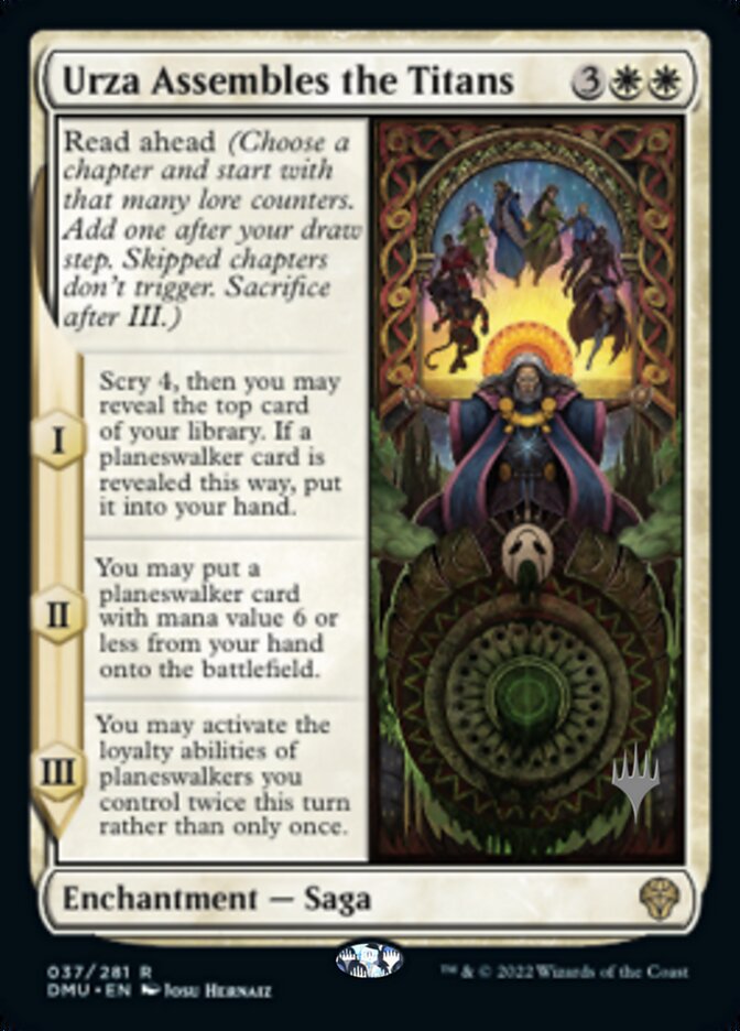 Urza Assembles the Titans (Promo Pack) [Dominaria United Promos] [Foil]