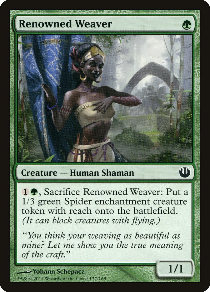 Renowned Weaver [Journey into Nyx] [Foil]