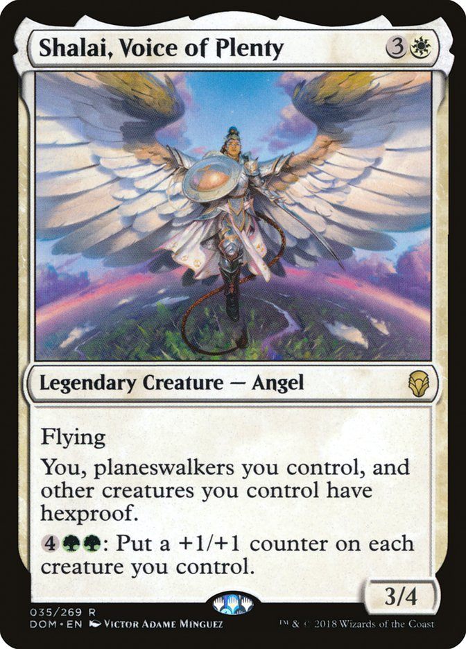 Shalai, Voice of Plenty [Dominaria] [Foil]