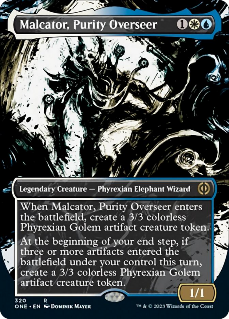 Malcator, Purity Overseer (Borderless Ichor) [Phyrexia: All Will Be One] [Foil]
