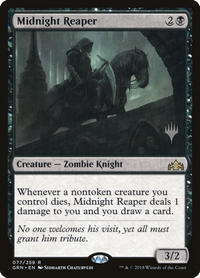 Midnight Reaper (Promo Pack) [Guilds of Ravnica Promos] [Foil]