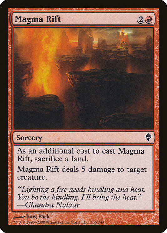 Magma Rift [Zendikar] [Foil]