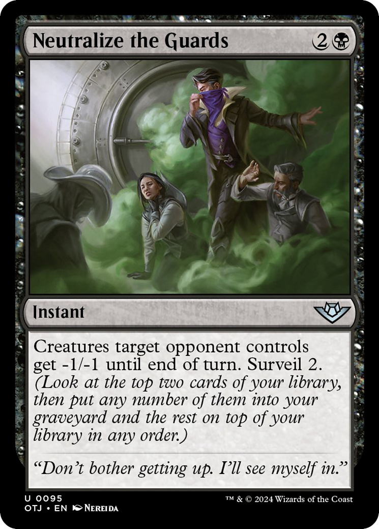 Neutralize the Guards [Outlaws of Thunder Junction] [Foil]