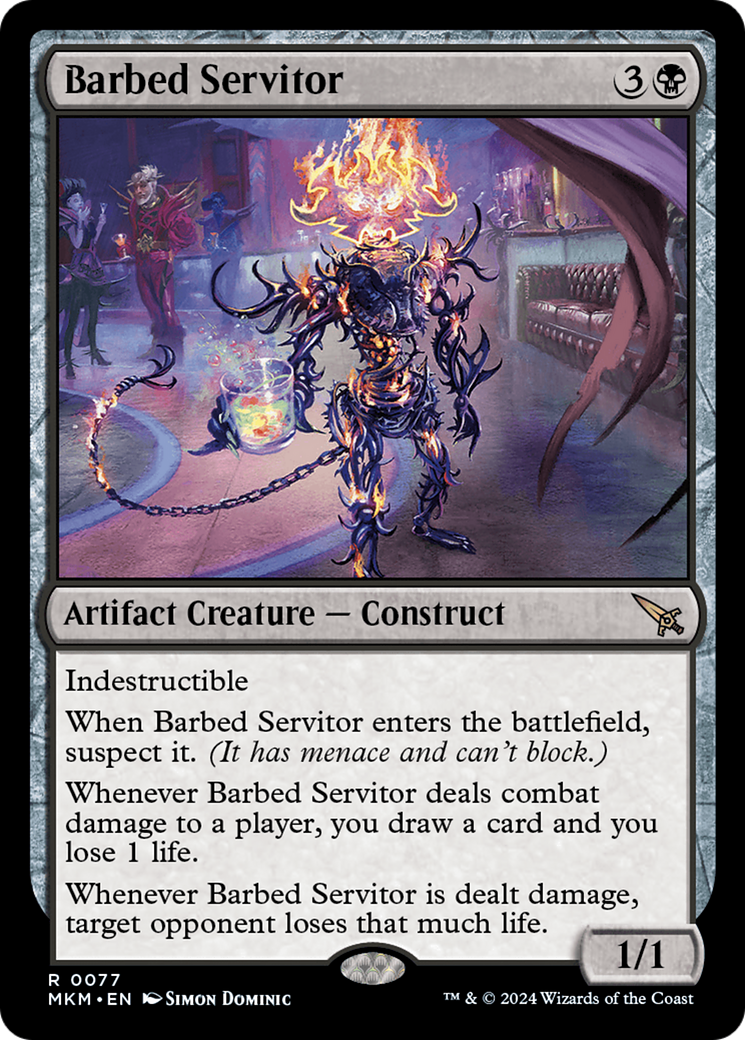 Barbed Servitor [Murders at Karlov Manor] [Foil]