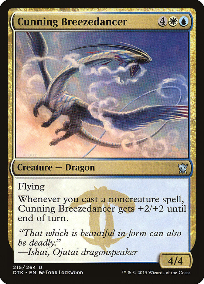 Cunning Breezedancer [Dragons of Tarkir] [Foil]