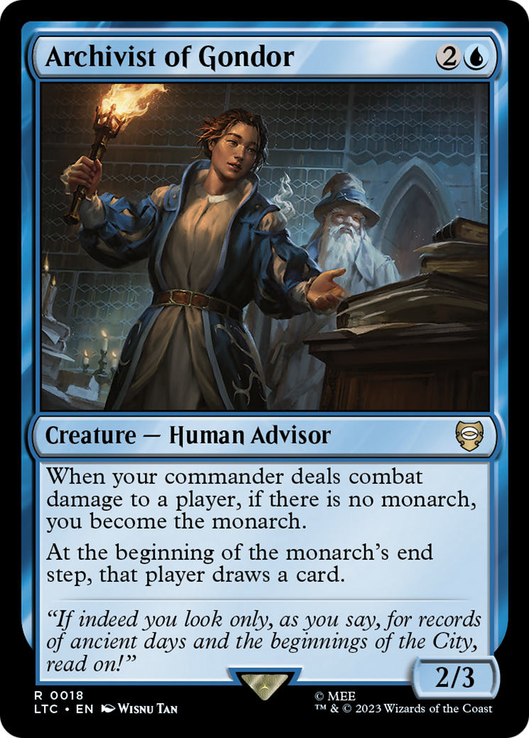 Archivist of Gondor [The Lord of the Rings: Tales of Middle-Earth Commander] [Foil]