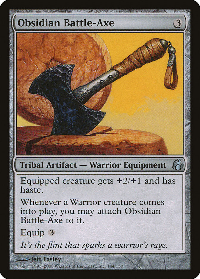 Obsidian Battle-Axe [Morningtide] [Foil]