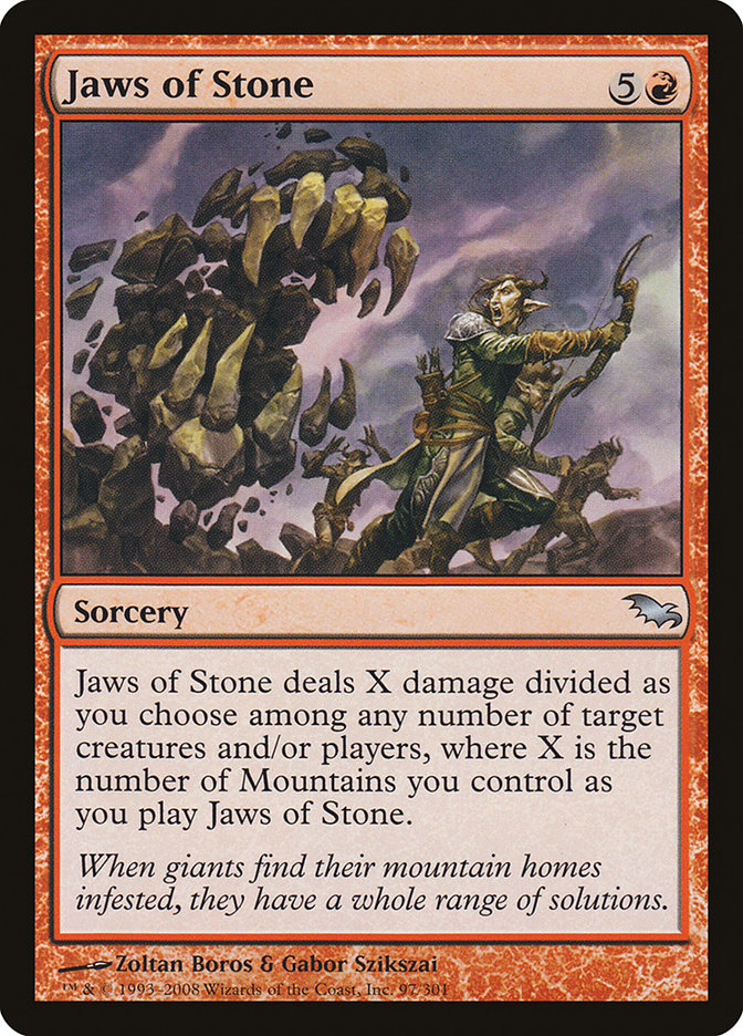 Jaws of Stone [Shadowmoor] [Foil]