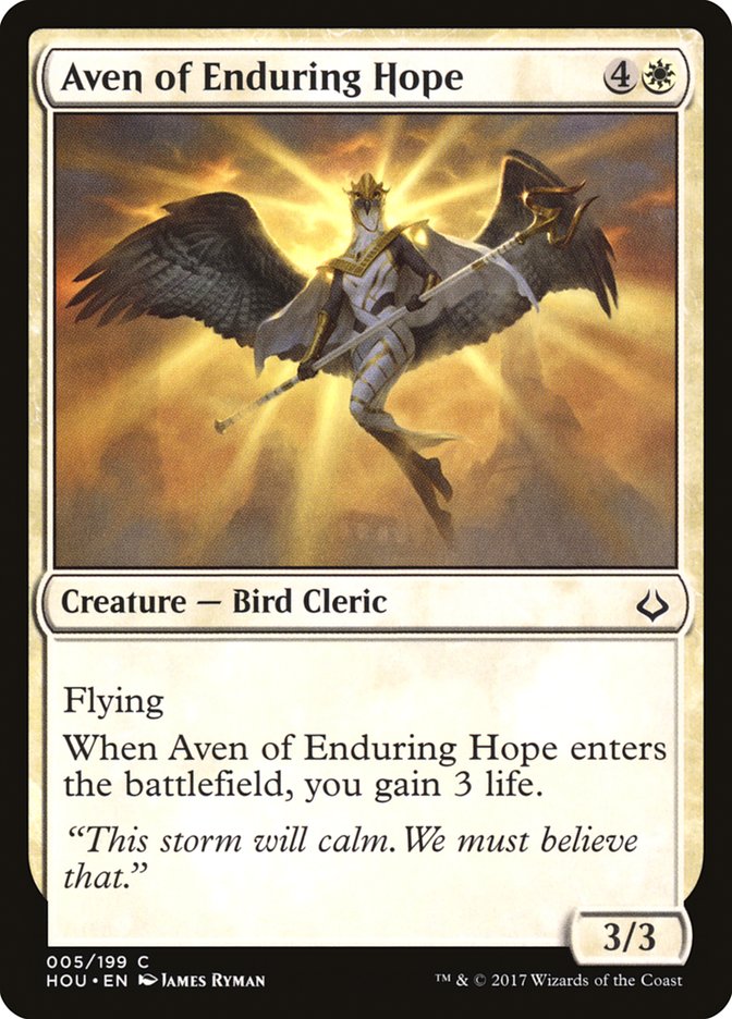 Aven of Enduring Hope [Hour of Devastation] [Foil]