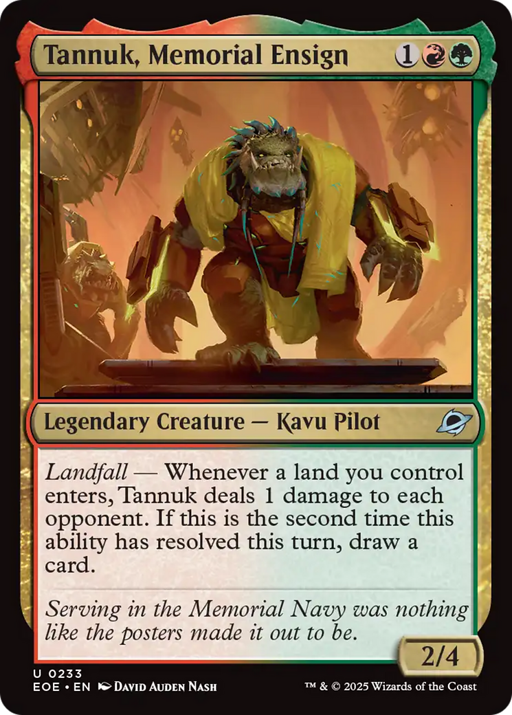 Tannuk, Memorial Ensign [Edge of Eternities] [Foil]