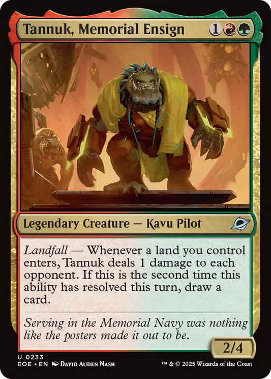 Tannuk, Memorial Ensign [Edge of Eternities] [Foil]