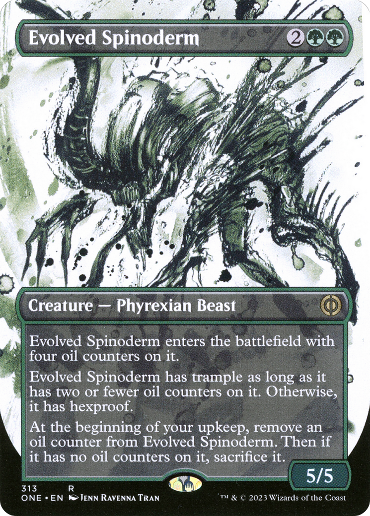 Evolved Spinoderm (Borderless Ichor) [Phyrexia: All Will Be One] [Foil]