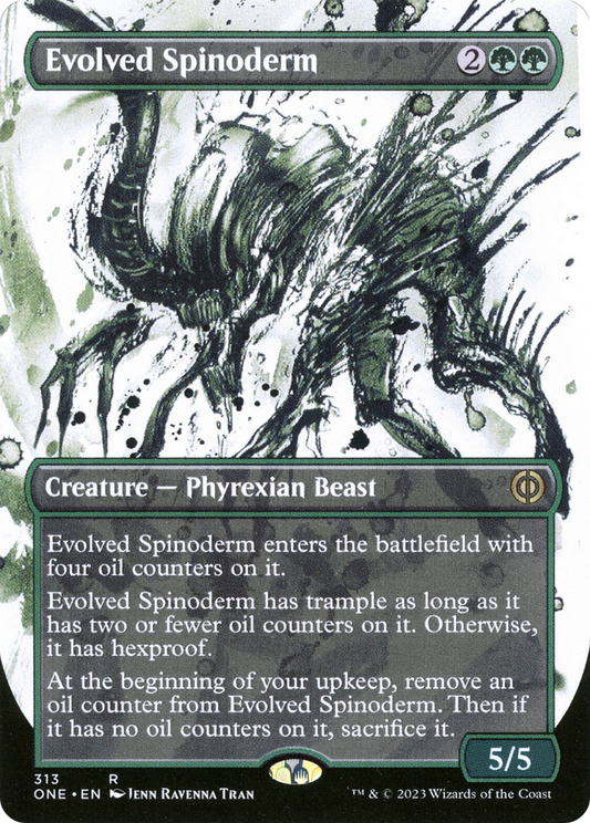 Evolved Spinoderm (Borderless Ichor) [Phyrexia: All Will Be One] [Foil]