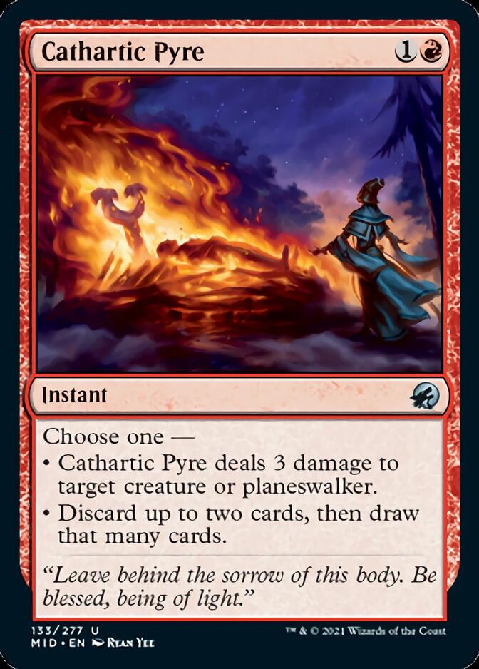 Cathartic Pyre [Innistrad: Midnight Hunt] [Foil]