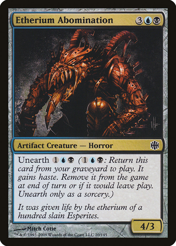 Etherium Abomination [Alara Reborn] [Foil]