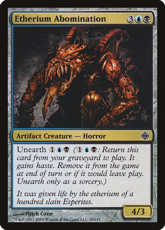 Etherium Abomination [Alara Reborn] [Foil]