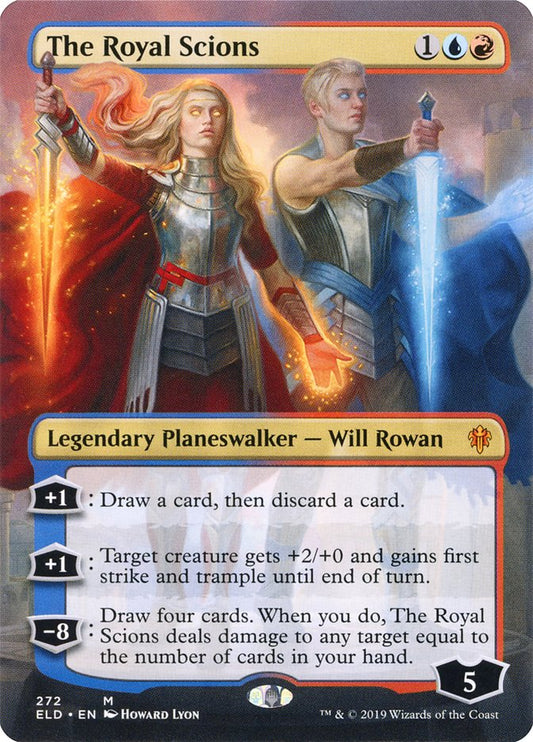 The Royal Scions (Borderless) [Throne of Eldraine] [Foil]