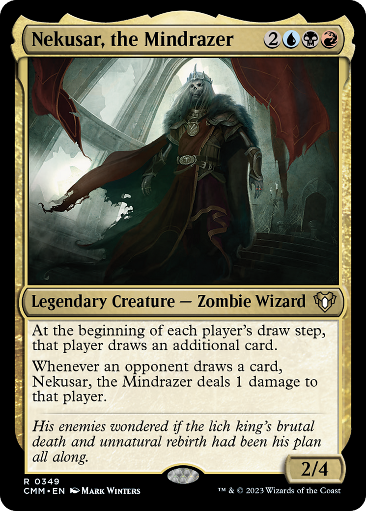 Nekusar, the Mindrazer [Commander Masters] [Foil]