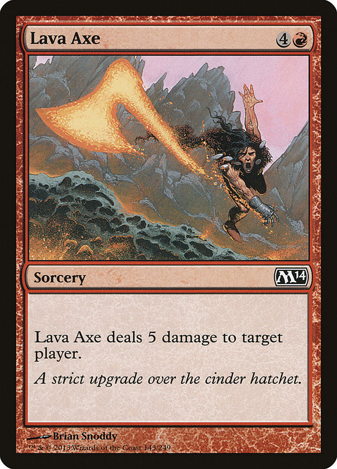 Lava Axe [Core Set 2014] [Foil]