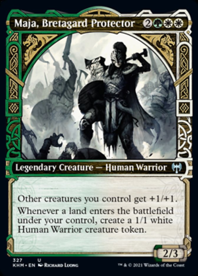 Maja, Bretagard Protector (Showcase) [Kaldheim] [Foil]