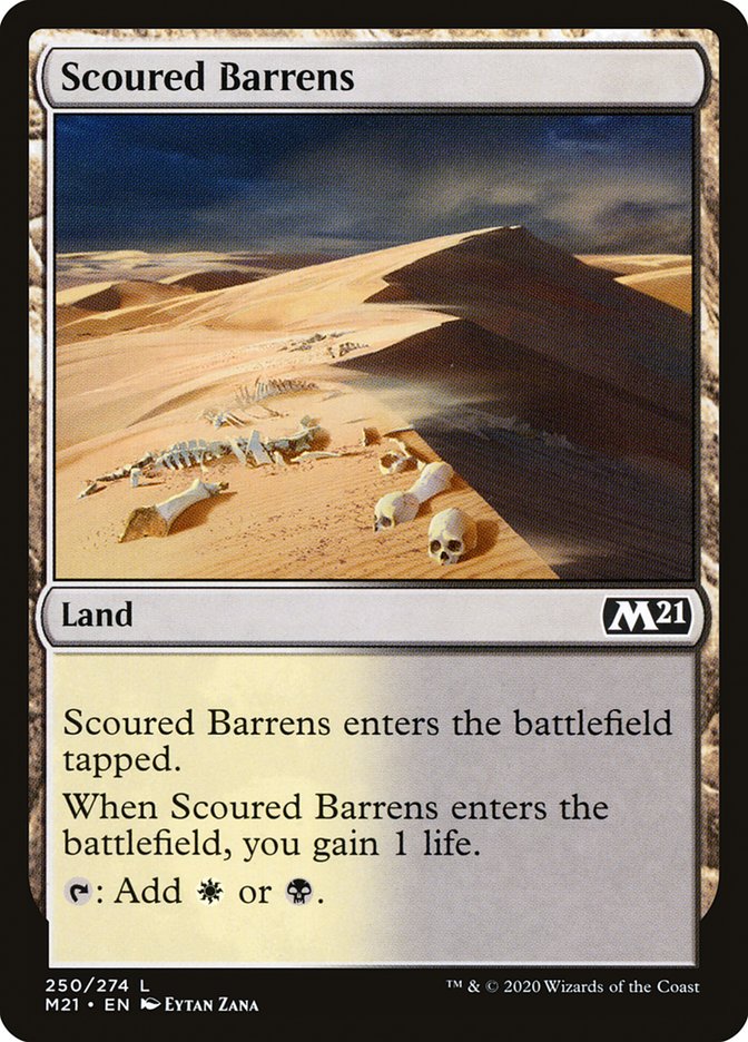 Scoured Barrens [Core Set 2021] [Foil]