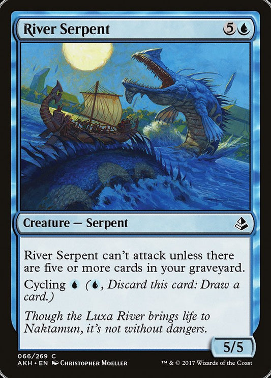River Serpent [Amonkhet] [Foil]