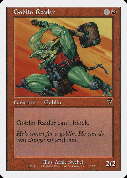 Goblin Raider [Seventh Edition] [Foil]