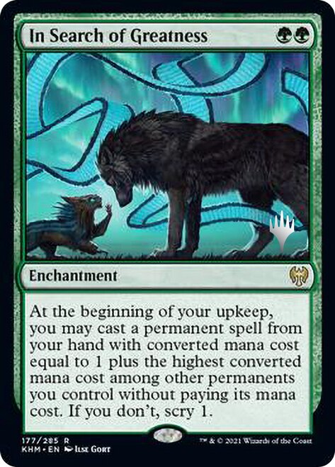 In Search of Greatness (Promo Pack) [Kaldheim Promos] [Foil]
